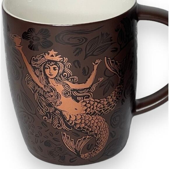 Starbucks Split Tail Mermaid Siren Coffee Mug 2011 40th Anniversary Set of‎ 2 - Picture 4 of 9
